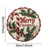 Vintage Christmas Metal Sign Candy Cane Holly Berry Decor Kitchen Wall Art Gift