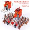 Medieval Age Castle Knights Spartan Warriors Crusader Roman Legion Infantry War Horse Chariot Building Bricks Blocks Figures Toy