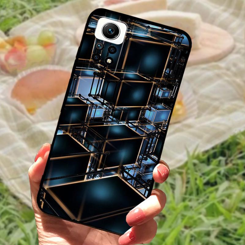 For Redmi Note 12 Pro 4G Case Silicone Soft Marble Black Bumper Funda Coque For Xiaomi Redmi Note 12 Pro Protective Phone Cover