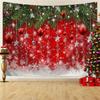 1pc Christmas Background Cloth, Christmas Ball Photography, Background Tapestry, Happy New Year, Family Party Decoration