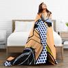 Roy Lichtenstein Pop Art Blanket  Warm Soft Aesthetic Plush Throw Blanket For Home Decor Picnic Flannel Bedspread Bed Cover