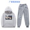 Anime Naruto Kakashi Sharingan Hooded Fleece-lined Unisex Sweatshirt Set Winter Casual Wear