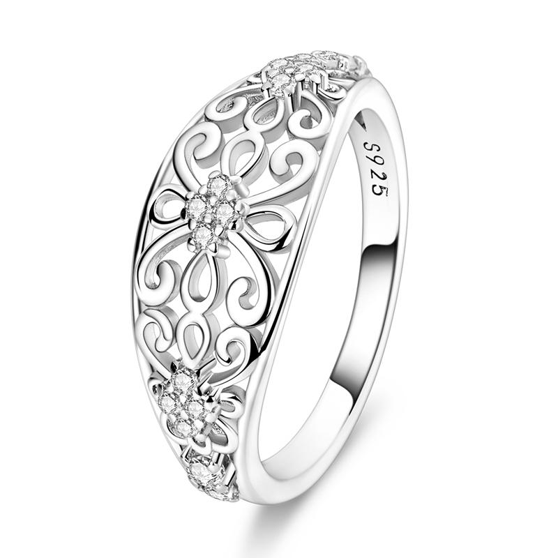 Shine Zircon Ring Copper Metal Authentic Original Stone Multi Layer Simple Infinitely Wide Rings Designed For Women FineJewelry Wedding Party Perfect