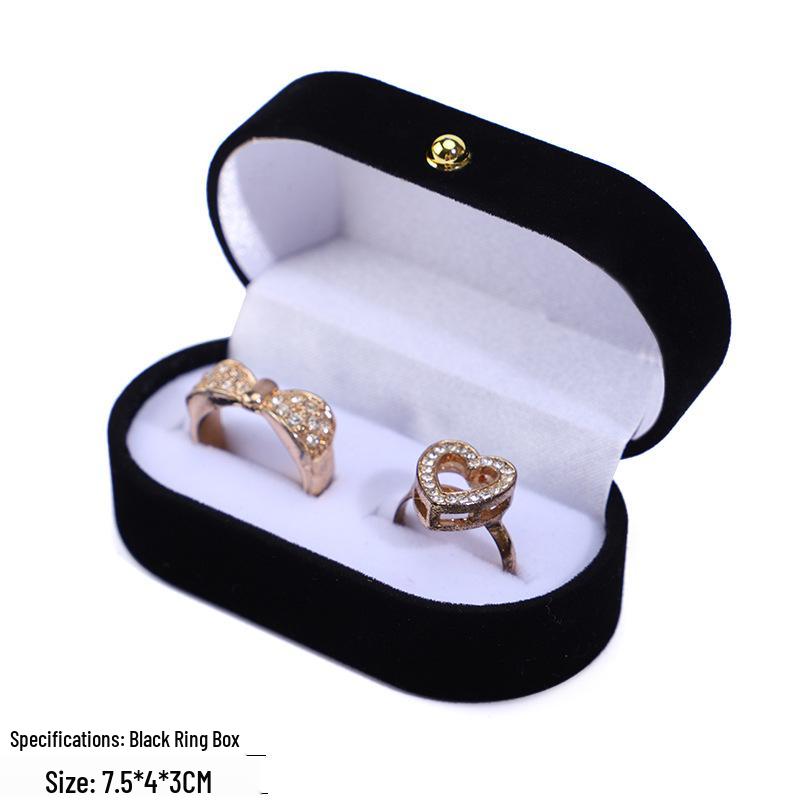 Velvet Jewelry Box: Elegant Gift Box for Rings, Necklaces, and Pendants with Gold Buckle