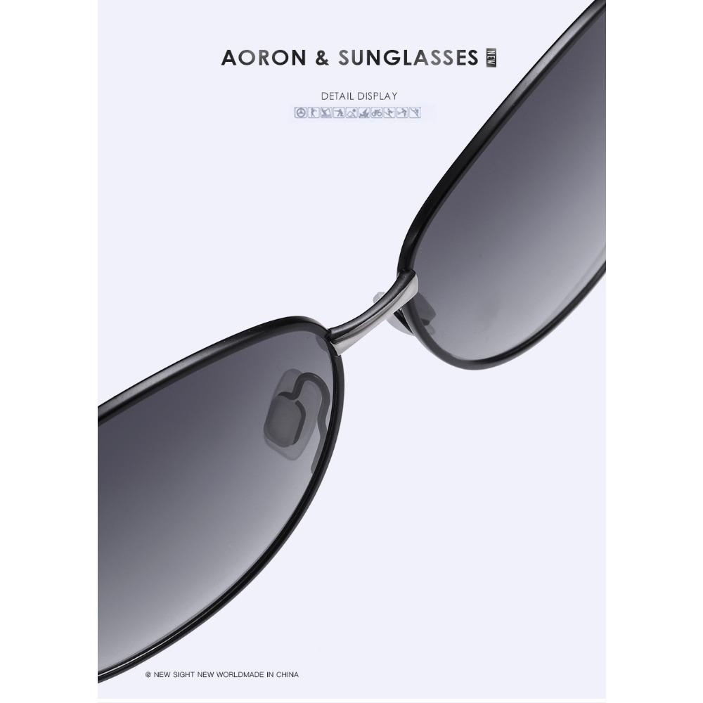 aoron Polarized Women's Sunglasses Trend Two-color Gradual Change Sunglasses Large Frame Diamond Glasses