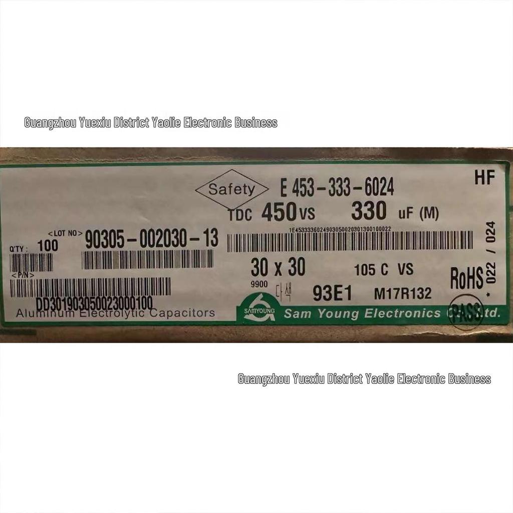 High Voltage Electrolytic Capacitor 450V 330uF for Welder Machine (30x30mm)