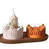 Hollowed Pumpkins Silicone Candle Mold For Making Candle Halloween Decoration Easy Demolding Silicone Candlestick Mold