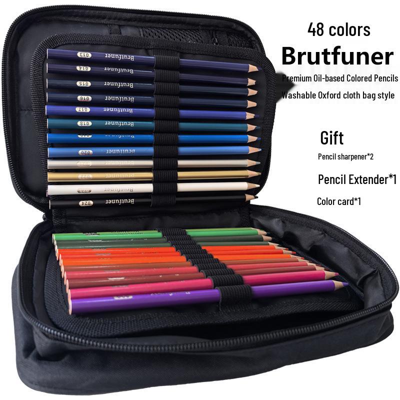 OBOS Professional Oil-Based, Water-Soluble Colored Pencils, 72 Colors for Hand-Drawn Painting and Sketching