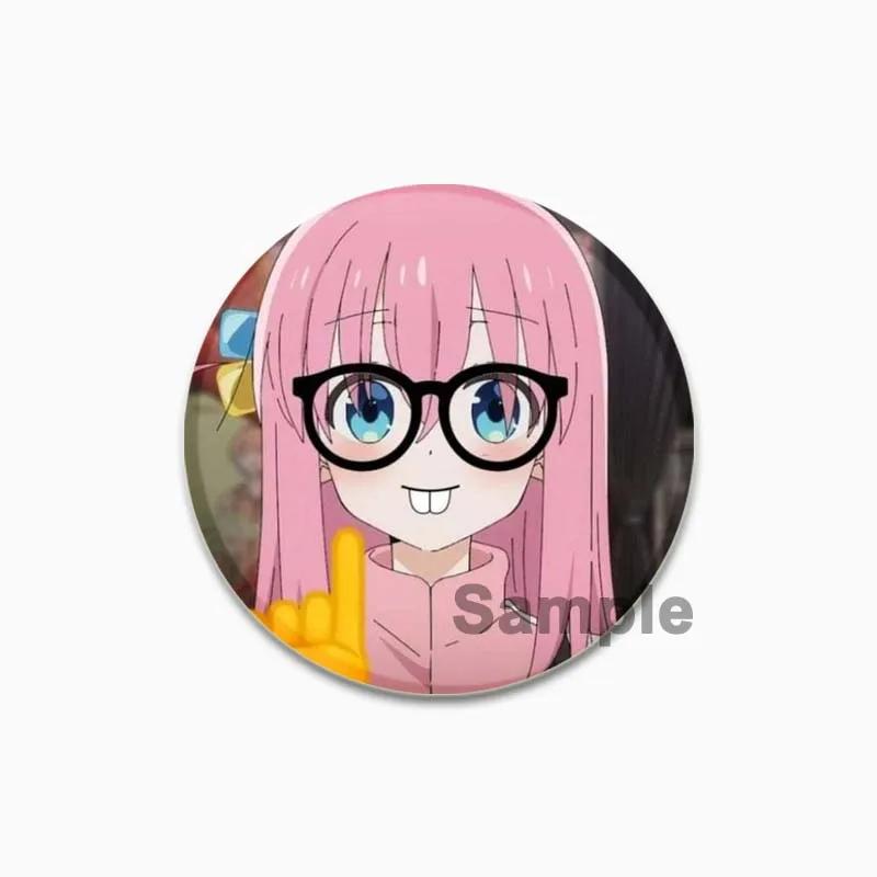 32/44/58mm Handgemacht BOCCHI THE ROCK! Broschen Hitori Gotou Nijika Ijichi Ryou Yamada Ikuyo Kita Kikuri Hiroi Anstecker für Kragen Schmuck Kleidung Hut