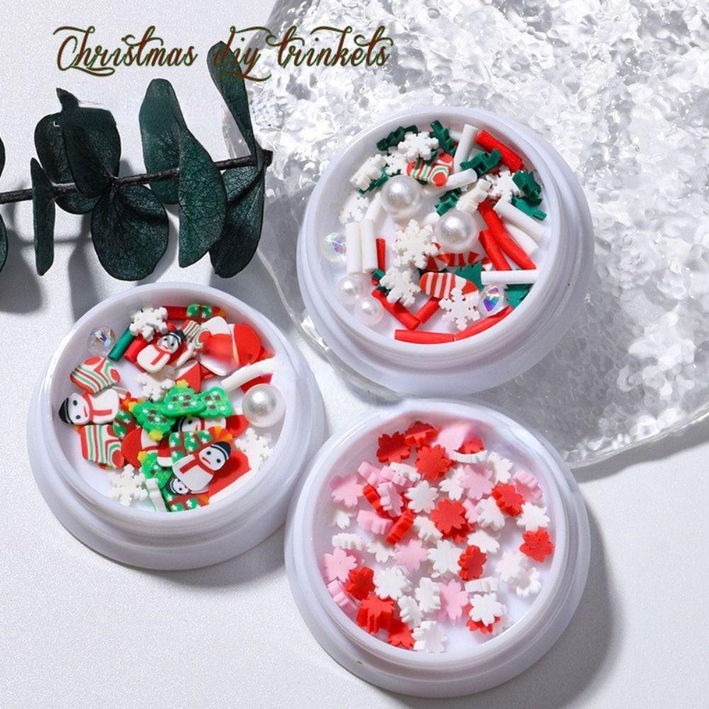 

Manicure Accessories DIY Material Nail Flakes Nail Decoration Nail Pendants Christmast Nail Slices B(7g)