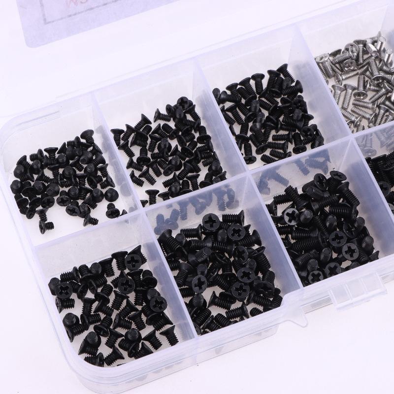 500Pcs Boxed Laptop Computer Screws Set Universal Screw M2 M2.3 M3 Phillips Countersunk Screw Set