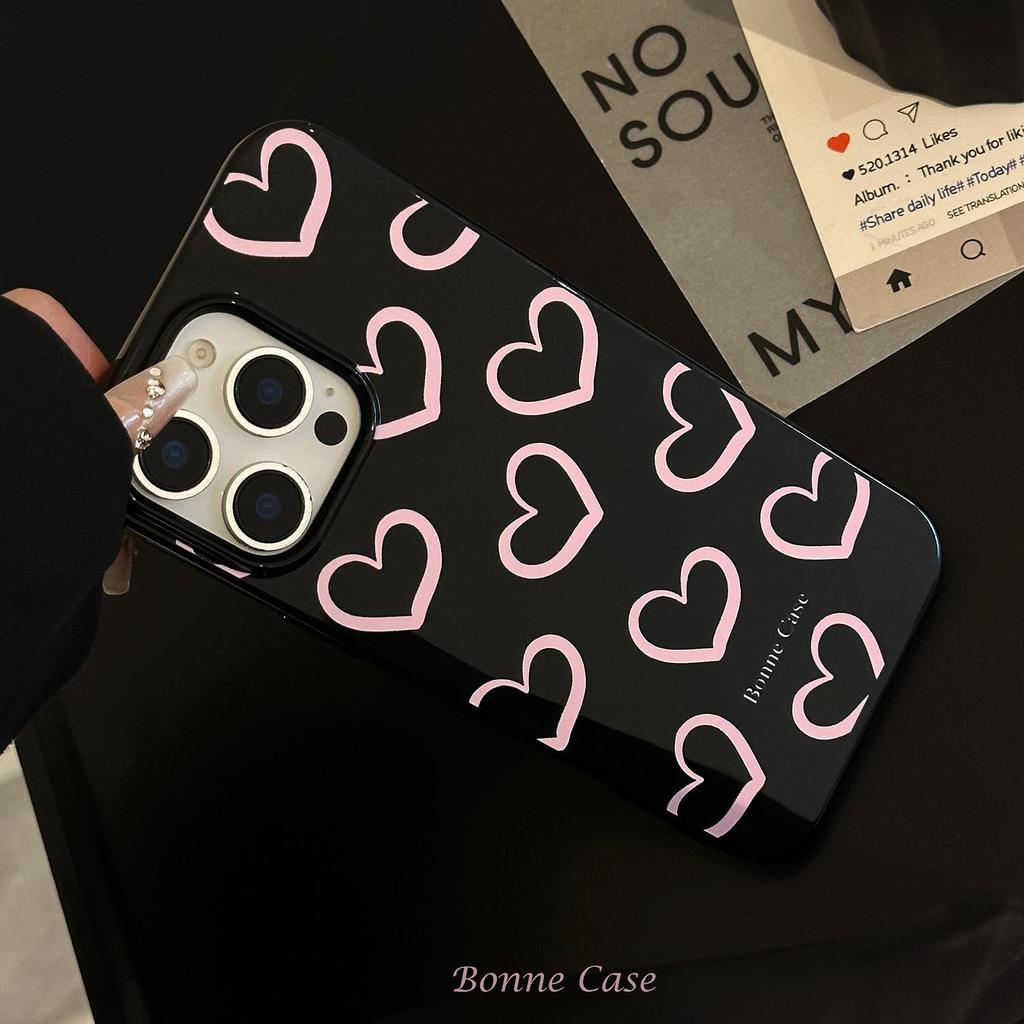 Pink Heart Phone Case for iPhone 17 and iPhone 17 Pro Max