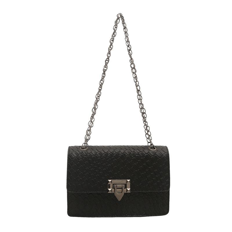 Chain Small Square Bag Street Trend Fashion Personality Single Shoulder Underarm Crossbody Women's Bag Summer New Casual Simple Bag