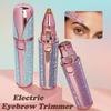 2 In1 Electric Eyebrow Trimmer for Women Rechargeable Facial Hair Removal and Eyebrow Shaver Painless Face Razor Body Epilator