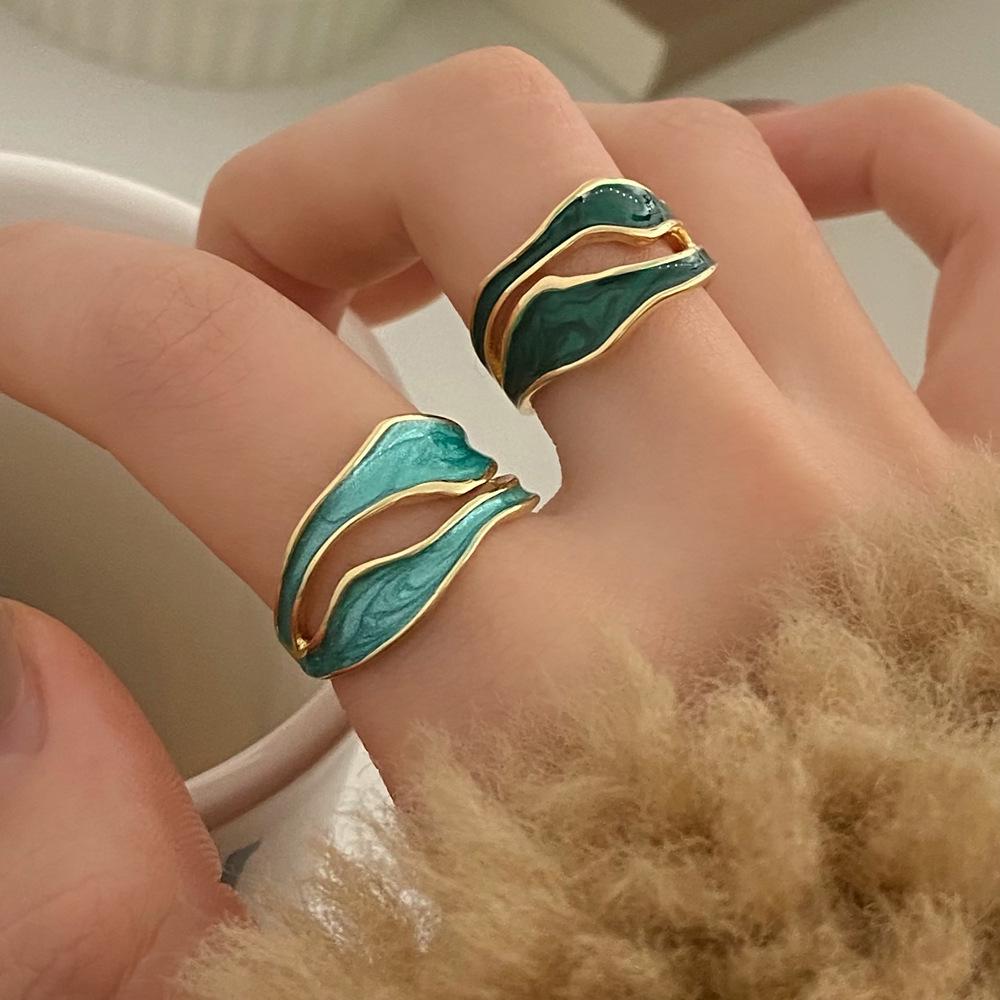 Retro Minimalistisches Einzigartiges Design Luxus Zeigefingerring - Nischen-Modeschmuck
