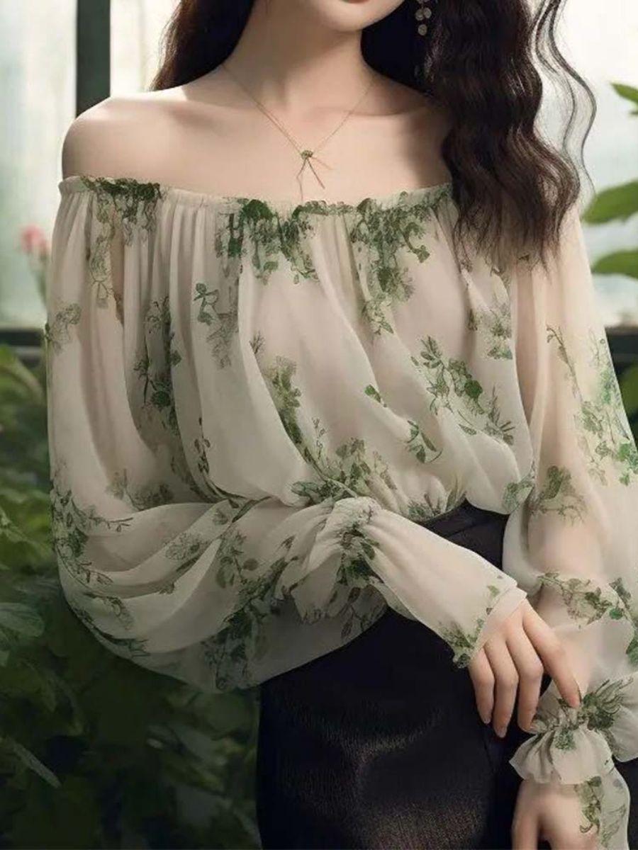 

Шикарный топ с серым леопардовым принтом - Стильная и уникальная весенне-летняя мода M 95-105cm