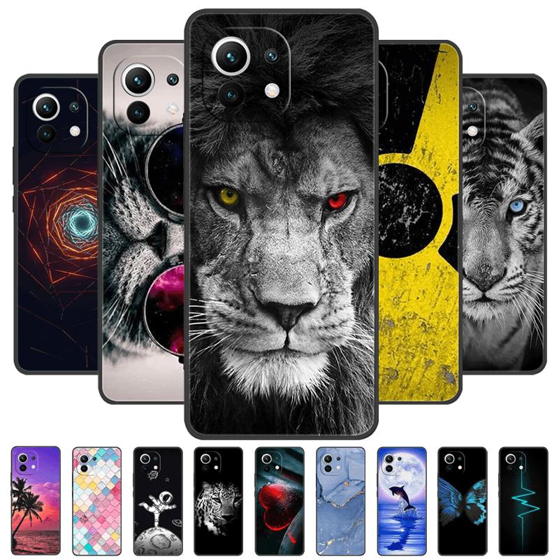 For Xiaomi Mi 11 Case Mi11 Pro Sea Beach Shockproof Silicone Soft TPU Phone Cover For Mi 11 Lite 4G 5G Cute Animal Bumper Fundas