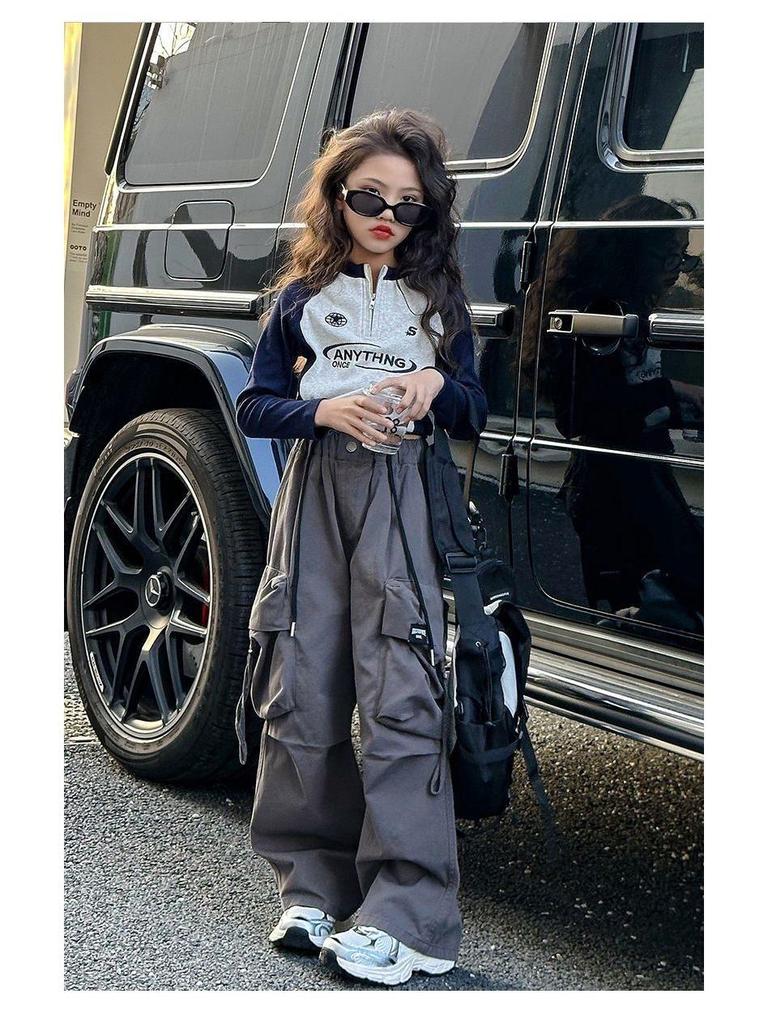 2025 Girls' Long Sleeve Stylish T-Shirt - Autumn Casual Fashion Outerwear