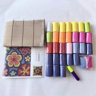 DIY Pillow Case Latch Hook Craft Pattern Embroidery Punch Needle Needlework Cute Kits for