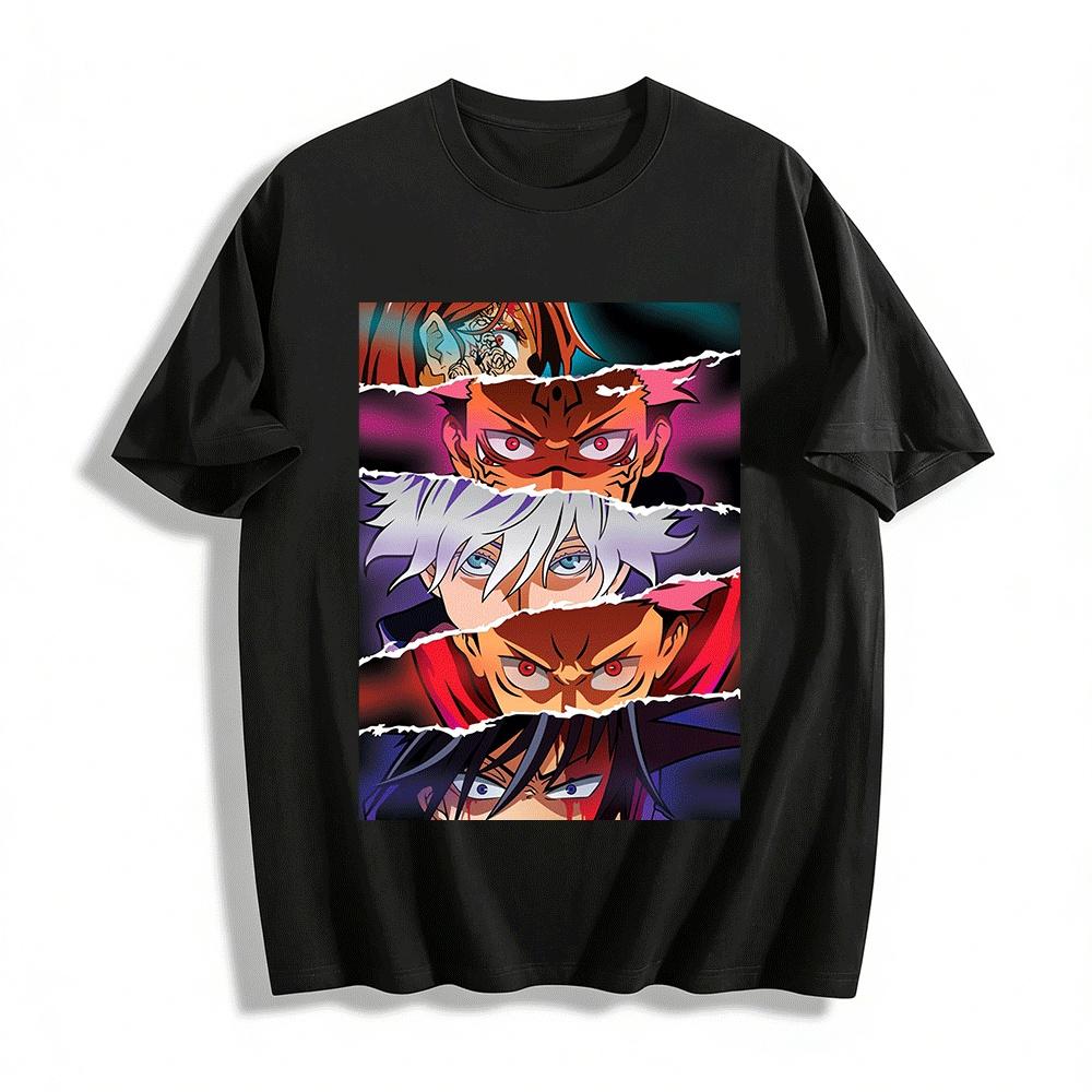 

Jujutsu Kaisen Character Print Anime Casual Trendy Short Sleeve T-Shirt Pure cotton T-shirt XXS