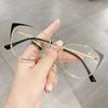 New Cat Eye Anti-blue Light Glasses Women Men Metal Spring Leg Eyeglass Frame Optical Computer Glasses Wholesale
