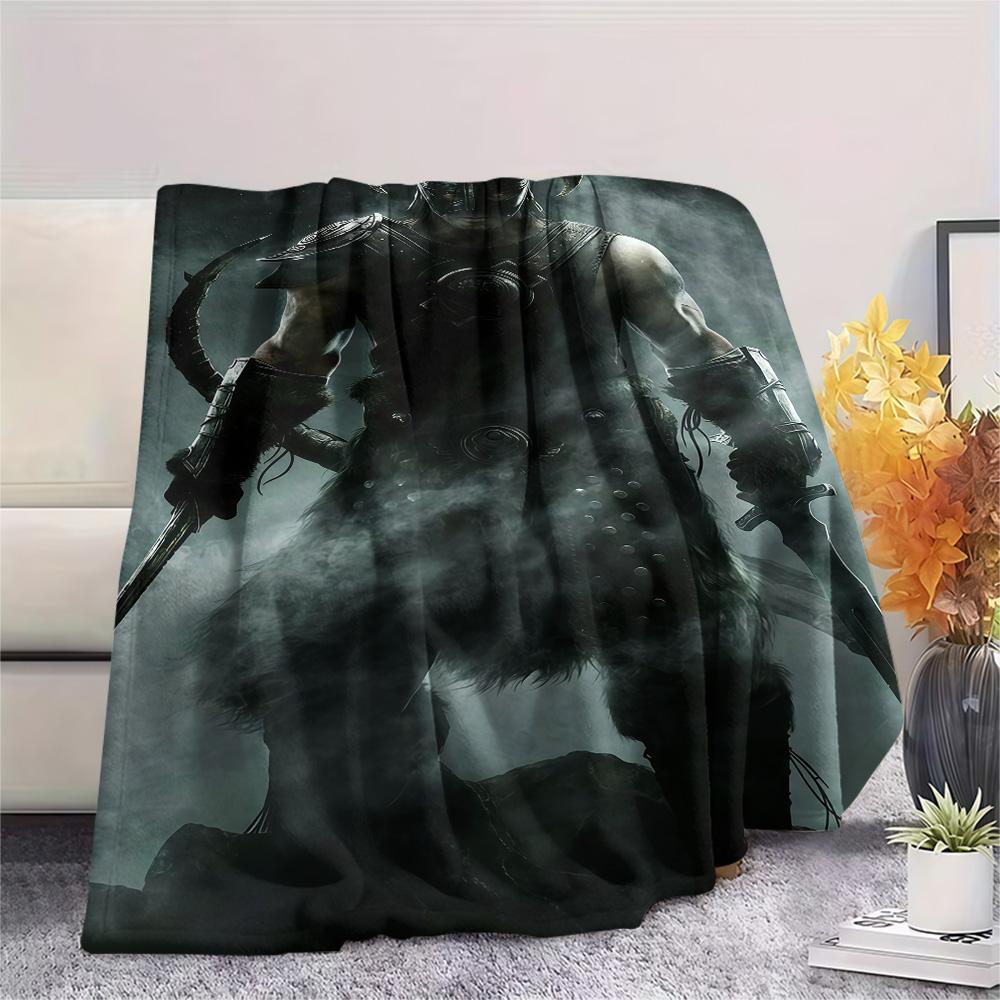 Tamriel Print FlAannel Blanket, High quality Comfortable for All Seasons, Home Decor, Warmth and Comfort