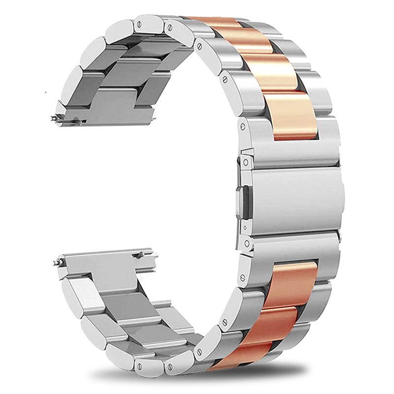 22mm 20mm 18mm Metal Strap for Samsung Galaxy Watch 3 4 Active2 S2 Gear S3 Gt 2 Huawei GT2/Amazfit GTR Stainless Steel Bracelet Gift for Mother's Day