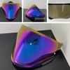 OF603 Motorcycle Helmet Visor: Compatible with OF603 Half Helmet, UV Protection, Plated Mirror Surface for Day & Night Use