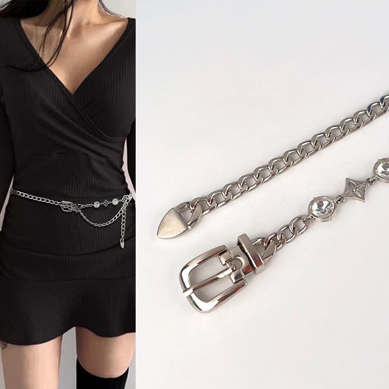 New Arrival Exquisite Diamond Waist Chain Female Decoration with Dress Shirt Body Chain
