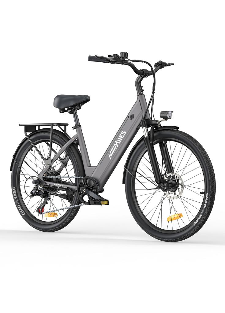 Hillmiles MileCity 1 Adult Electric City Bike 250W Motor 36V13Ah Battery 26 Inch E-Bicycle for Urban Commuting Daily Travel and City Riding