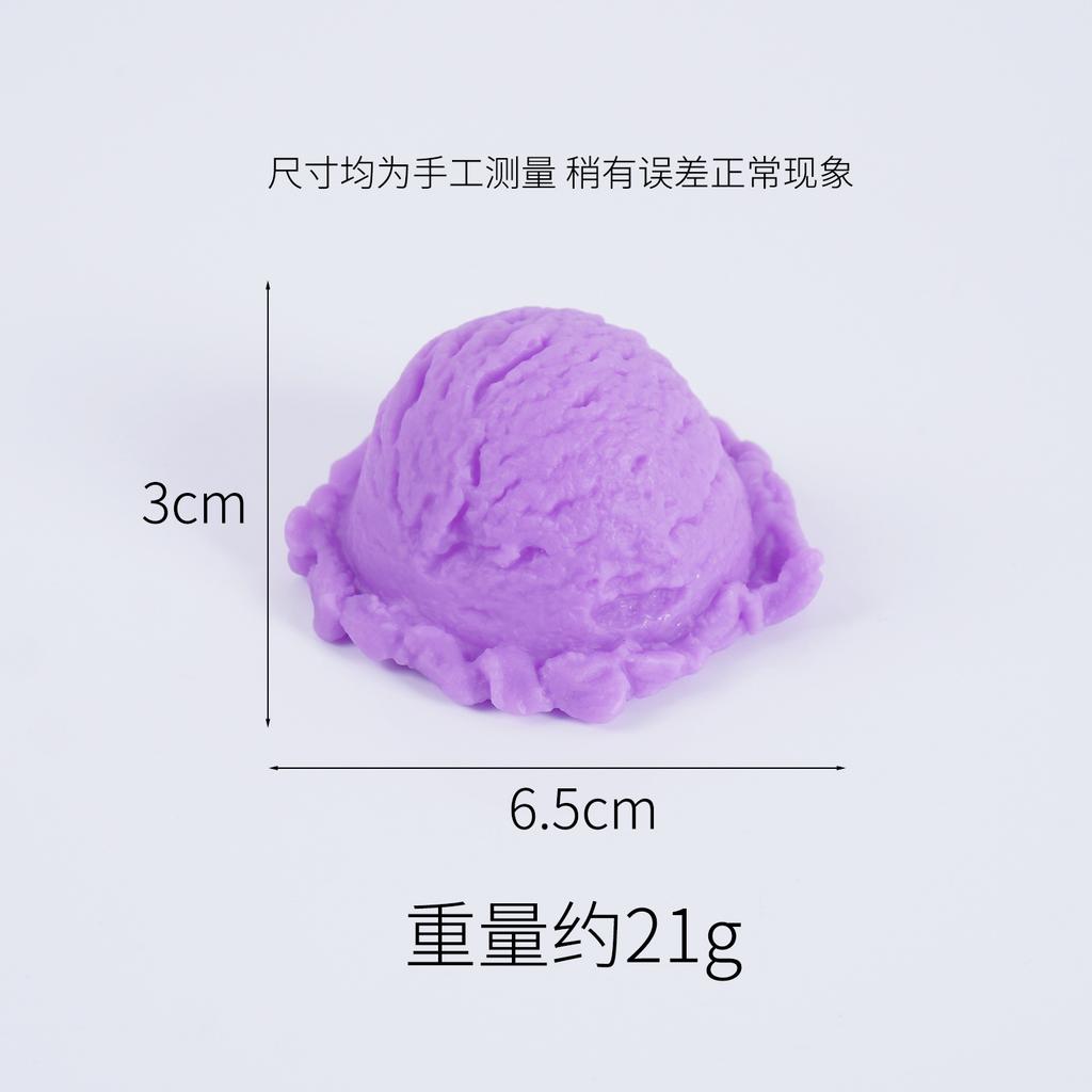 5PCS Simulation Ice Cream Ball Model Fake Sweet Cone Dessert Shop Lifelike Decor Photography Props Display Fake Food Ornament