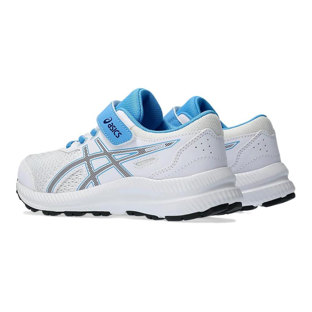 Asics Gel-Contend 8 Ps Comfortable Lightweight Daily Outdoor Running Shoes Kids Sneakers Blue White 1014A258-107