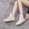 Short Boots Women's Autumn Winter New Item Cowhide Soft Soled Women's Boots Casual High Top Shoes Side Zipper Ankle Boots Women