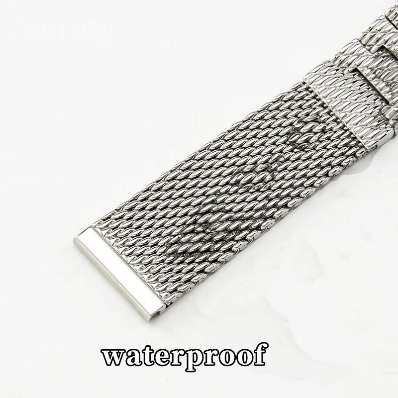 High Quality Steel Mesh Belt Watch Strap for Citizen Eco-Drive Air Eagle Jy8078 Second Generation Blue Angel 22mm Watchband