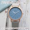 Women's Watch, Cute and Stylish, Easy-to-Read Analog Dial, Waterproof, Gray x Blue