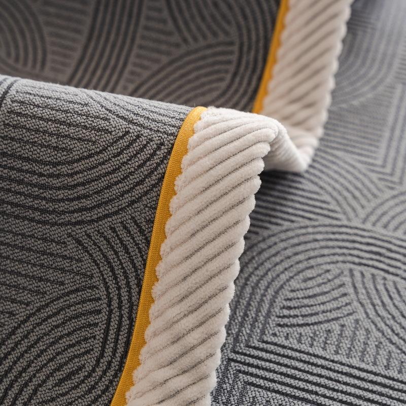 Living Room Solid Color Sofa Cover Thickened Non-Slip Cushion Cover Chenille Four Seasons Universal Sofa Cover Back Towel Decor