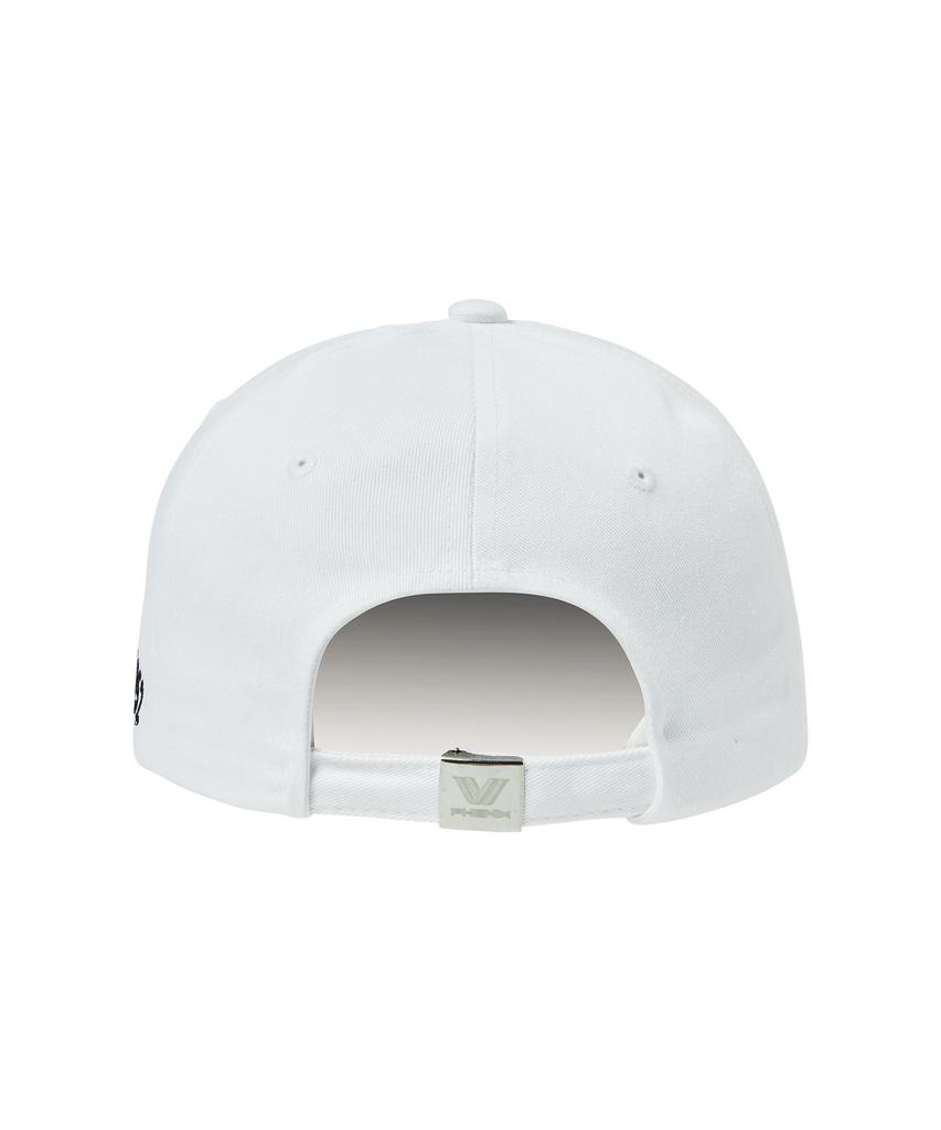 Pinigseu V Logo Sports Ball Cap [White]