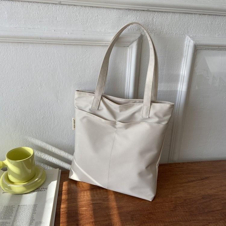 

Stylish Canvas Tote Bag 2021 New Design For College Students With Sweet Fresh Style вершковий