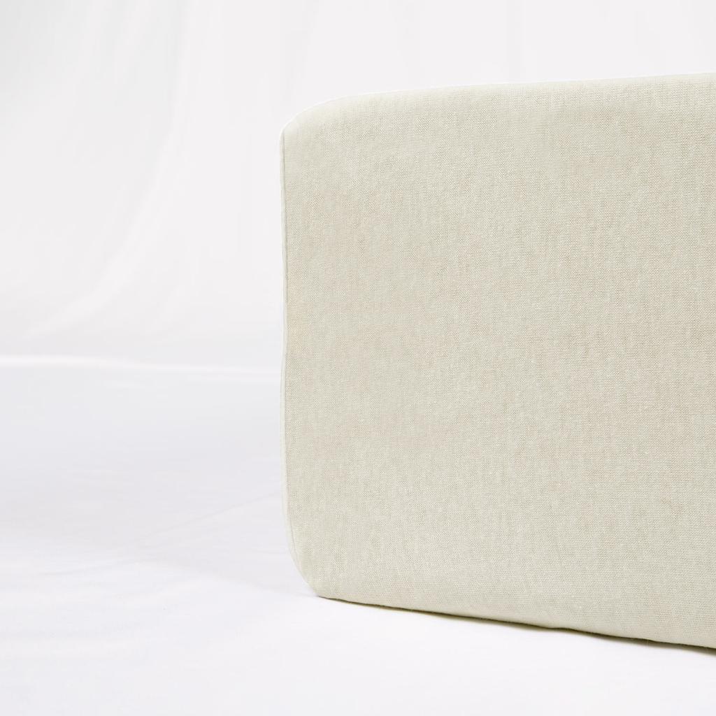 Cotton fitted sheet 180x200 JERSEY HIGH WEIGHT cream ecru