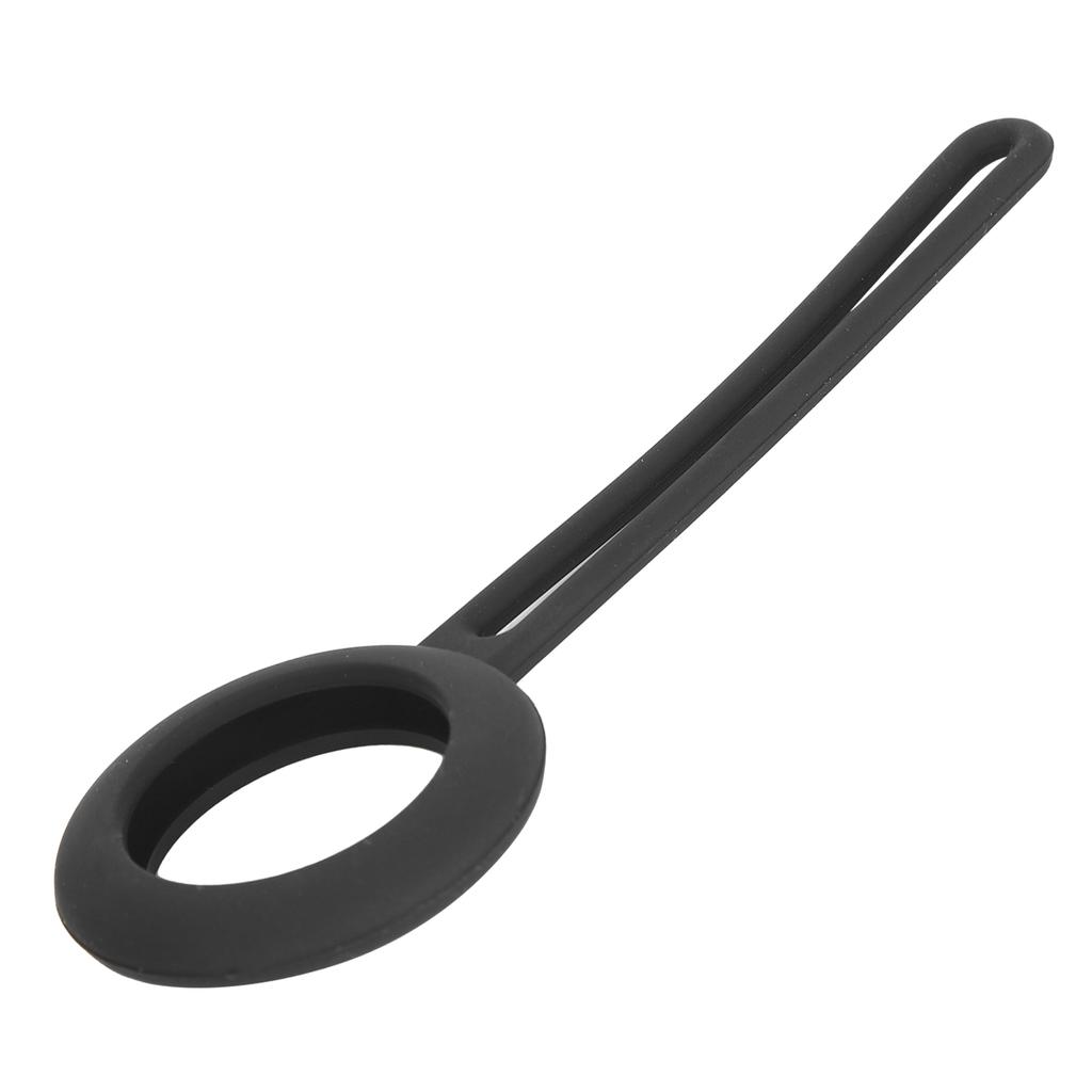 Silicone Loop Protective Case Cover Portable AntiScratch Protector Shell for IOS Locator(Black )