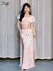 Belly Dance Practice Set: 2025 Elegant Fairy Long Dress - Beginner's Oriental Dance Costume for Performances