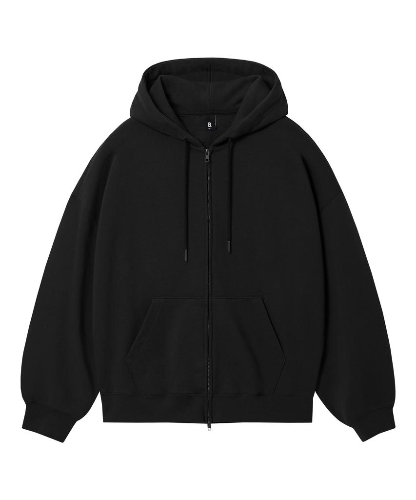 Brenson B. Oversized 2-Way Sweat Zip-Up ( 4 Colors )