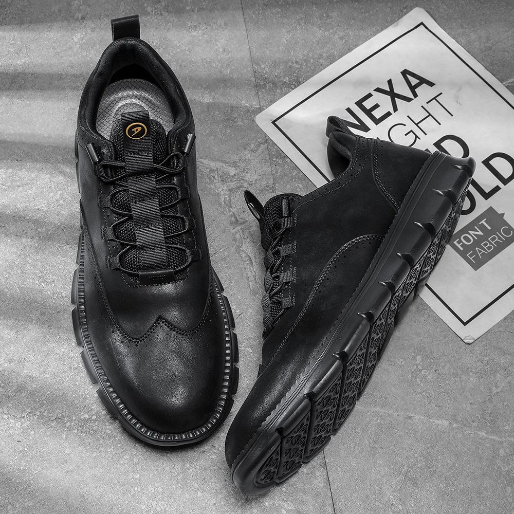 

Large size spring and autumn leather shoes casual leather shoes large size 48