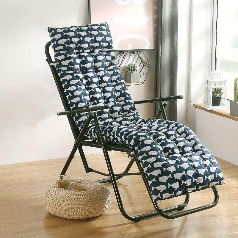 Nordischer Print Hohe Rückenlehne Stuhlkissen für Terrasse und Garten zum Entspannen Dicker und bequemer