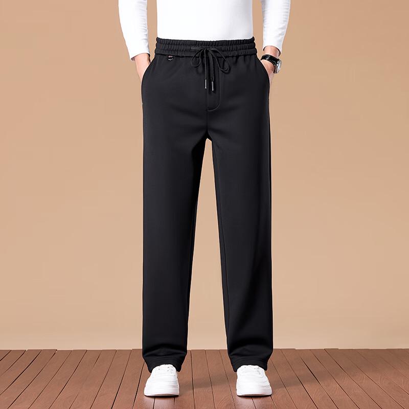 Yiliteng Men's Fleece-Lined Casual Pants