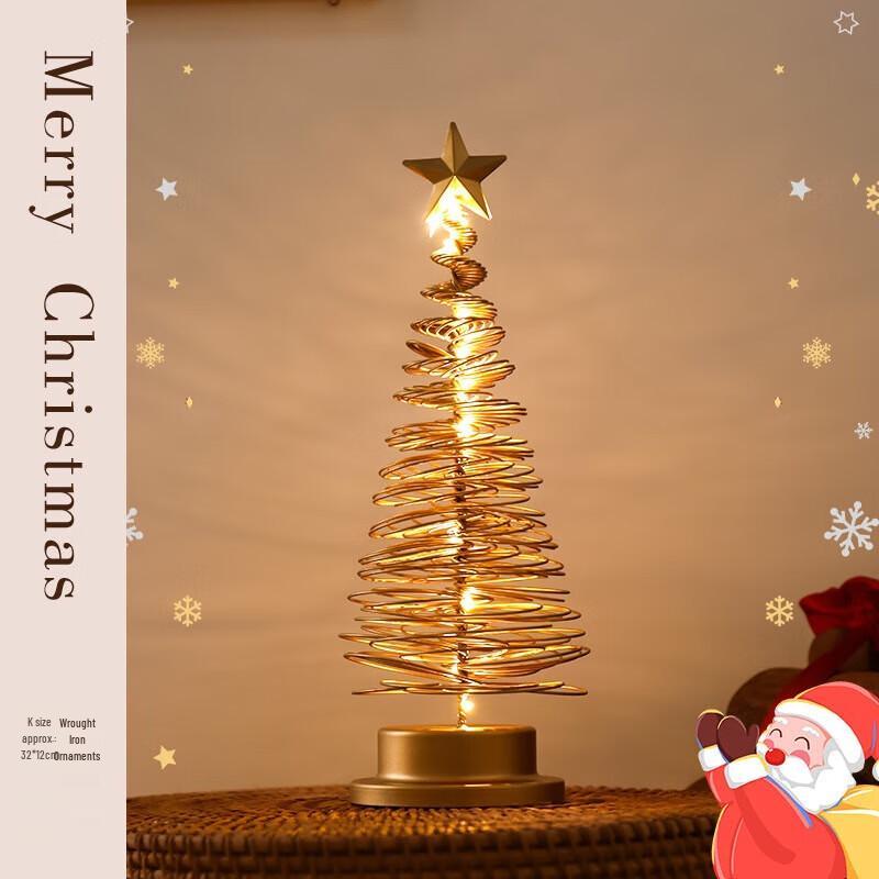 YIXI INS Style LED Iron Christmas Tree