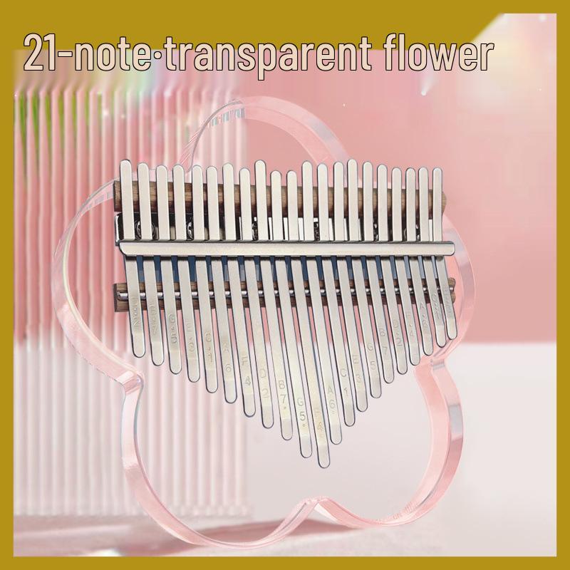 Crystal Transparent 17-Key Kalimba: Easy-to-Learn Portable Thumb Piano for Beginners