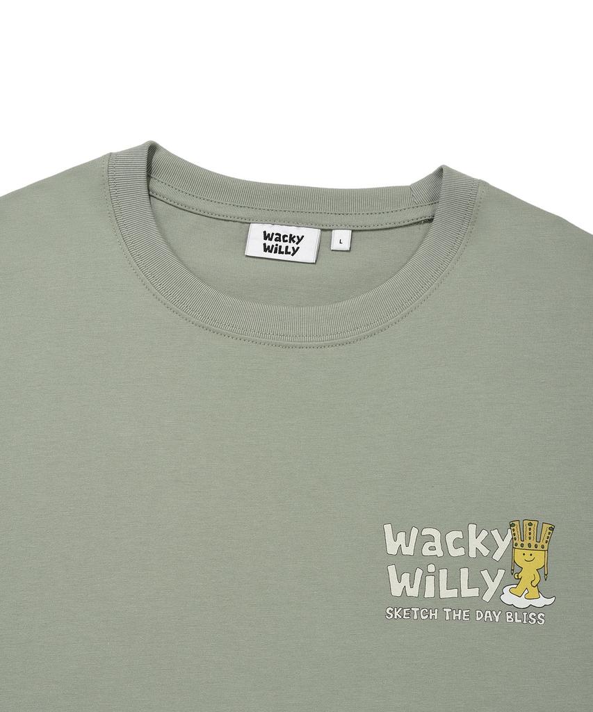WACKY WILLY Kiki Travel Series Race T-Shirt Green
