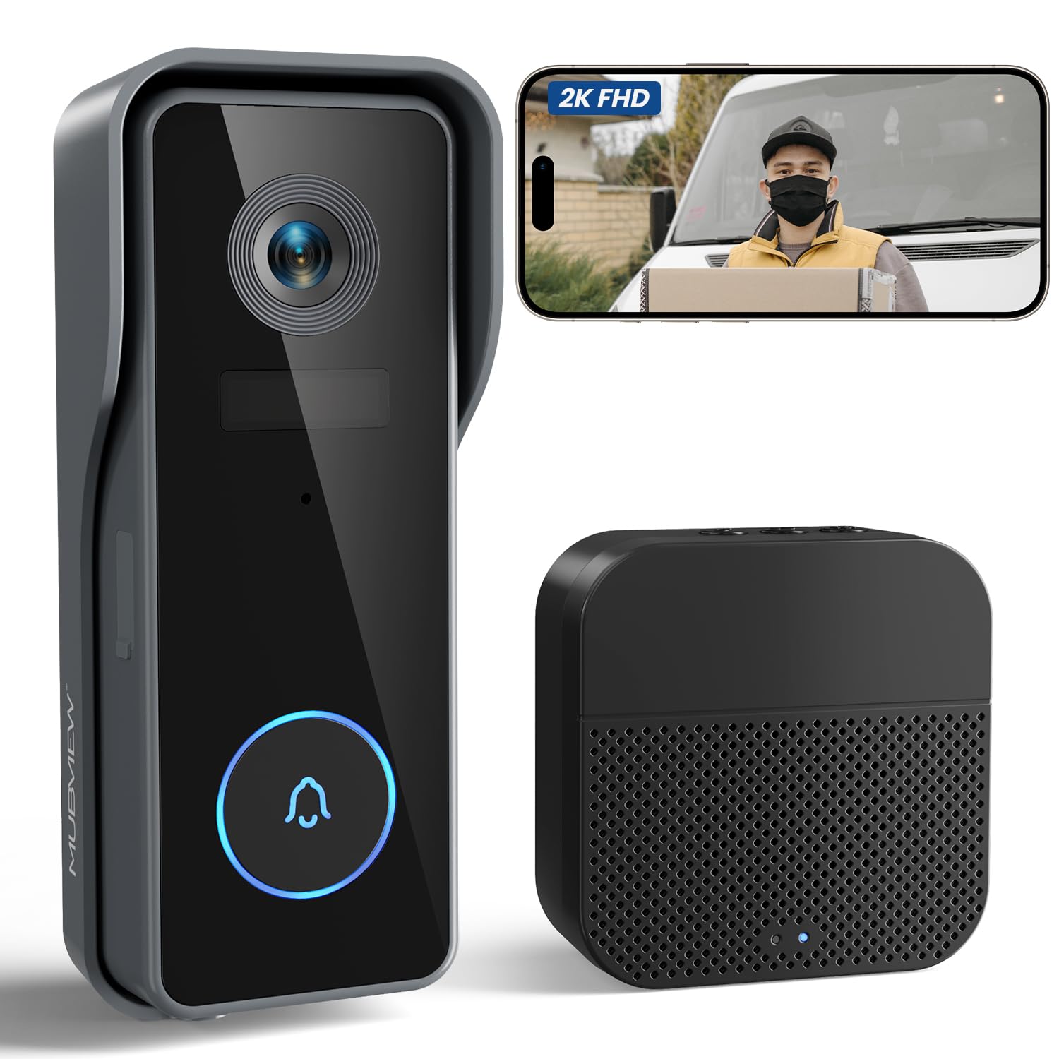 

2025 3 Wireless No Installation Smartphone Visitor Motion Voice Remote IP65 Dustproof and Indoor Alexa High Security Security Entryway Japanese