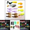 Soft Plastic Lure Set For Bass Night Fishing With Glowing Baits For Anglers